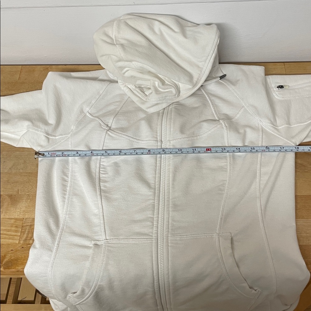 Athleta white full zip athletic golf tennis casual hoodie women’s size medium - Picture 11 of 15